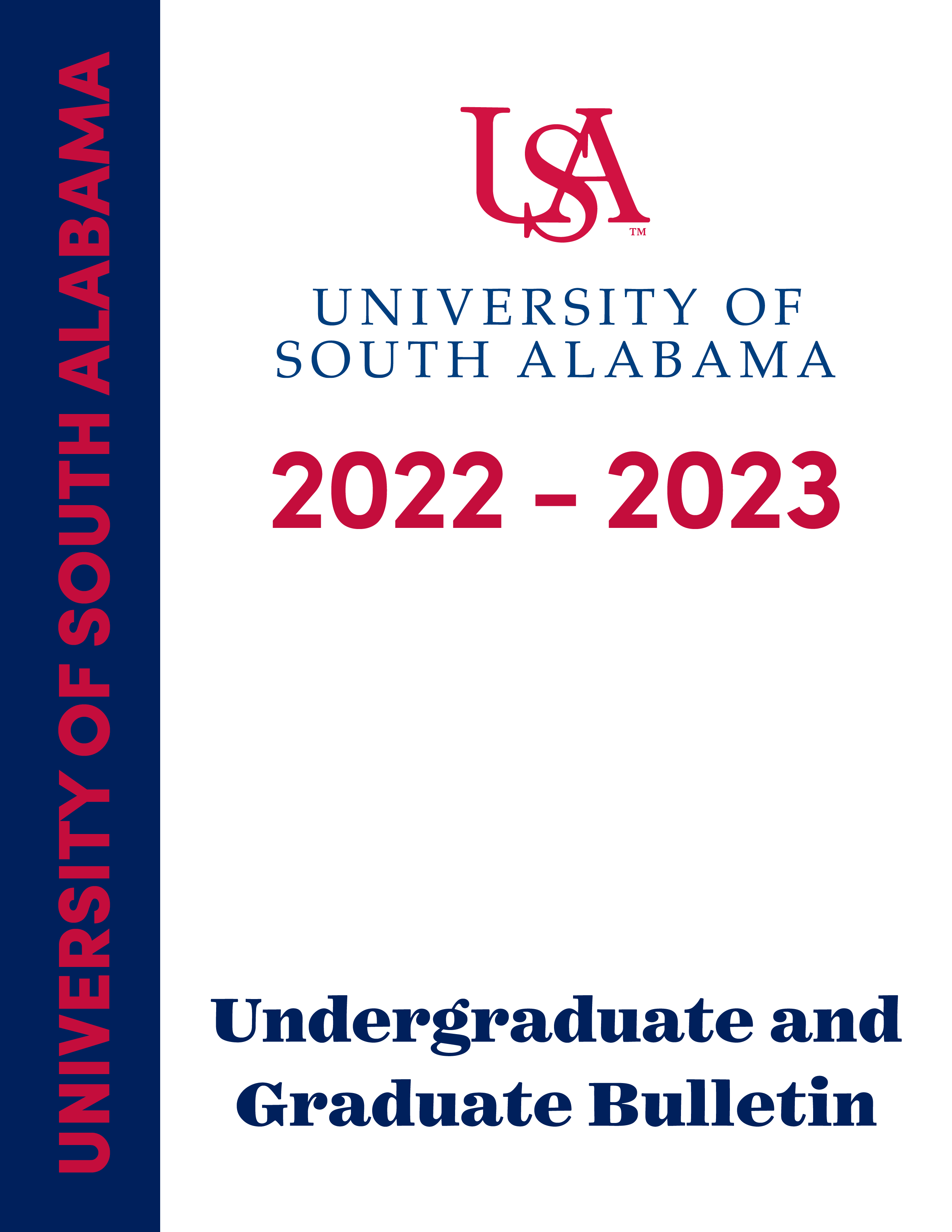 cover page for University Bulletin 2022-23 