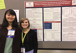 Dongyin Mei (left) is pictured with Dr. Kimberly Smith