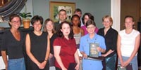 The recipients of the University of South Alabama Department of Historys 2003 awards.
