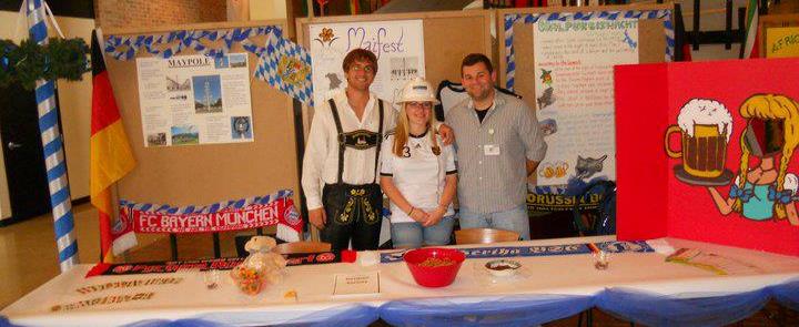 Students at German festival.