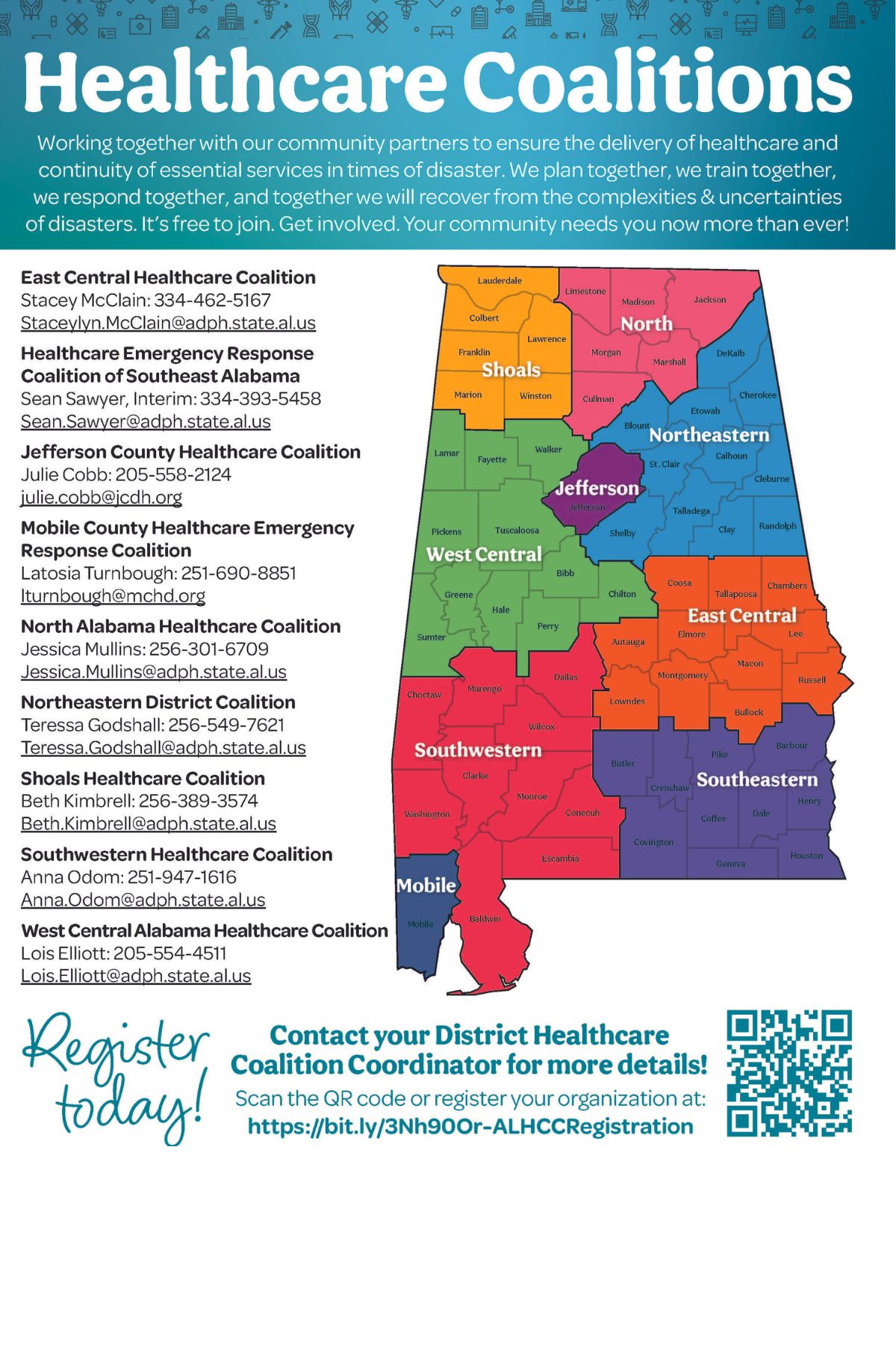 AL Healthcare Coalition Map Image