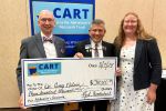 Dr. Amy Nelson receiving CART award