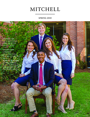 Spring 2018 Mitchell Magazine Cover with Mitchell Scholars