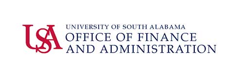 University of South Alabama Office of Finance and Administration Logo