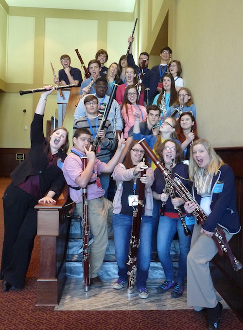 Group Photo from Double Reed Day 2015