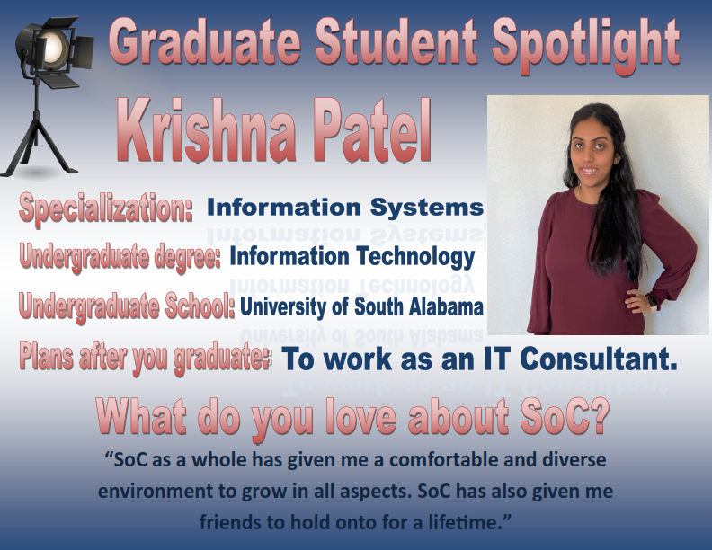 Graduate Student Spotlight - Krishna Patel - specialization is Information Technology data-lightbox='featured'