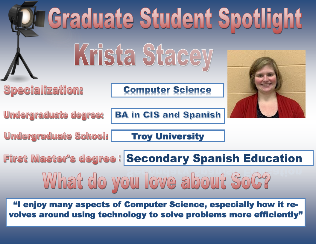 Graduate Student Spotlight: Krista Stacey