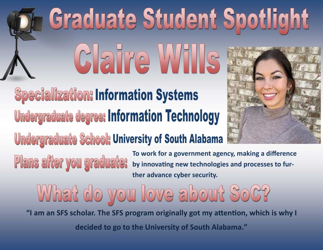 Graduate Student Spotlight - Claire Wills data-lightbox='featured'