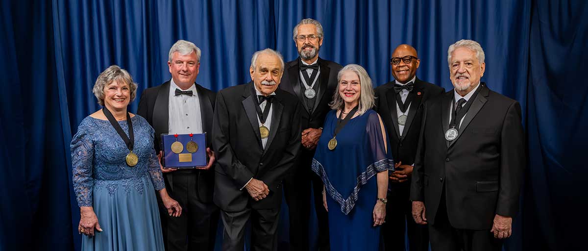 2025 Distinguished Alumni Award Recipients group photo. 