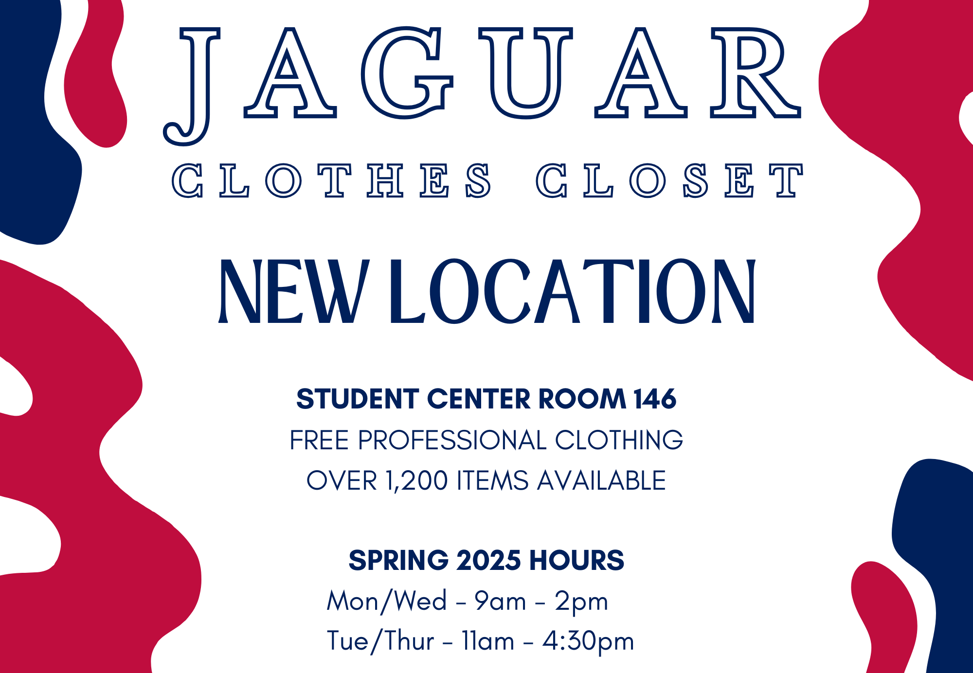 Jaguar Clothes Closet hours and location 