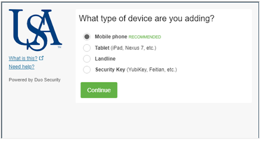 Select the type of device you want to add Screenshot