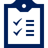 Icon depicting a clipboard