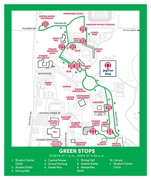JagTran Green Stops linked to PDF version
