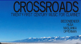 Kip Franklin received a 2017 SGSAH award to fund production of his first CD. Photo is the cover of Kip Franklin: Crossroads: Twenty-First Century Music for Clarinet