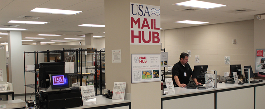 Mail Hub front desk