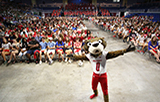 Southpaw in front of freshman crowd in mitchell center